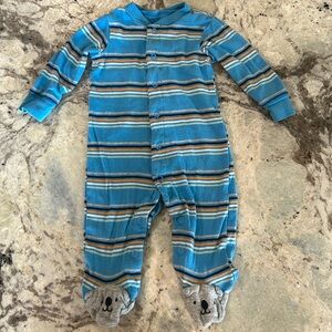 Stripe with Animal Feet Pajamas